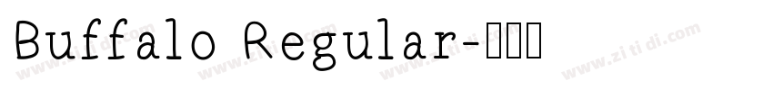 Buffalo Regular字体转换